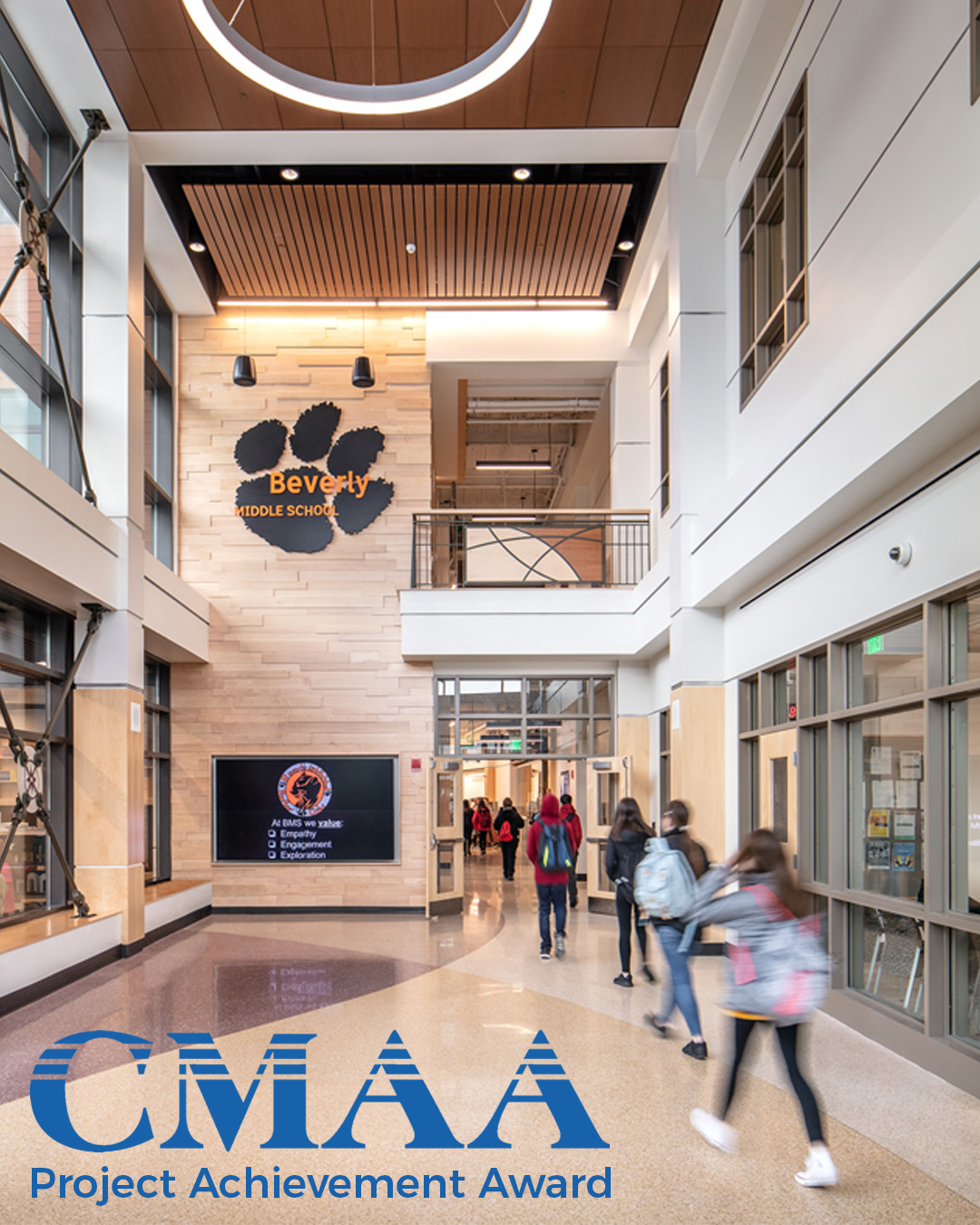 Beverly Middle School wins CMAA Award