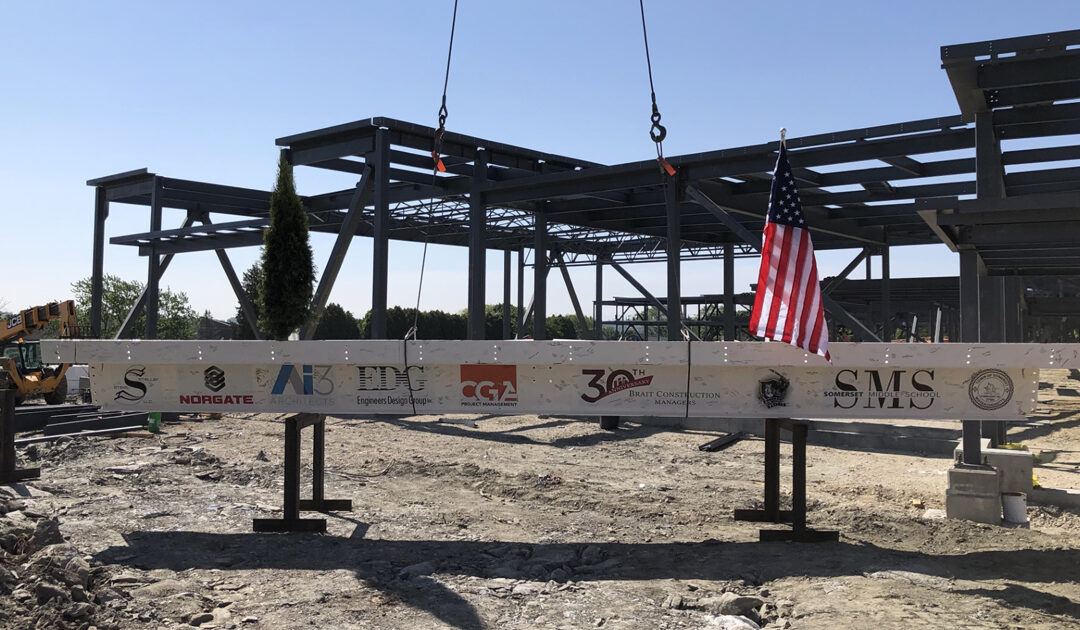 Somerset Middle School topping off ceremony