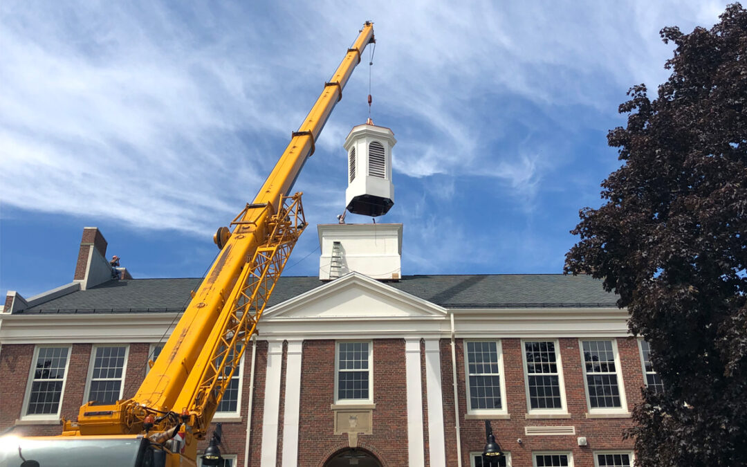 Cupola installed at J.R. Lowell Elementary School