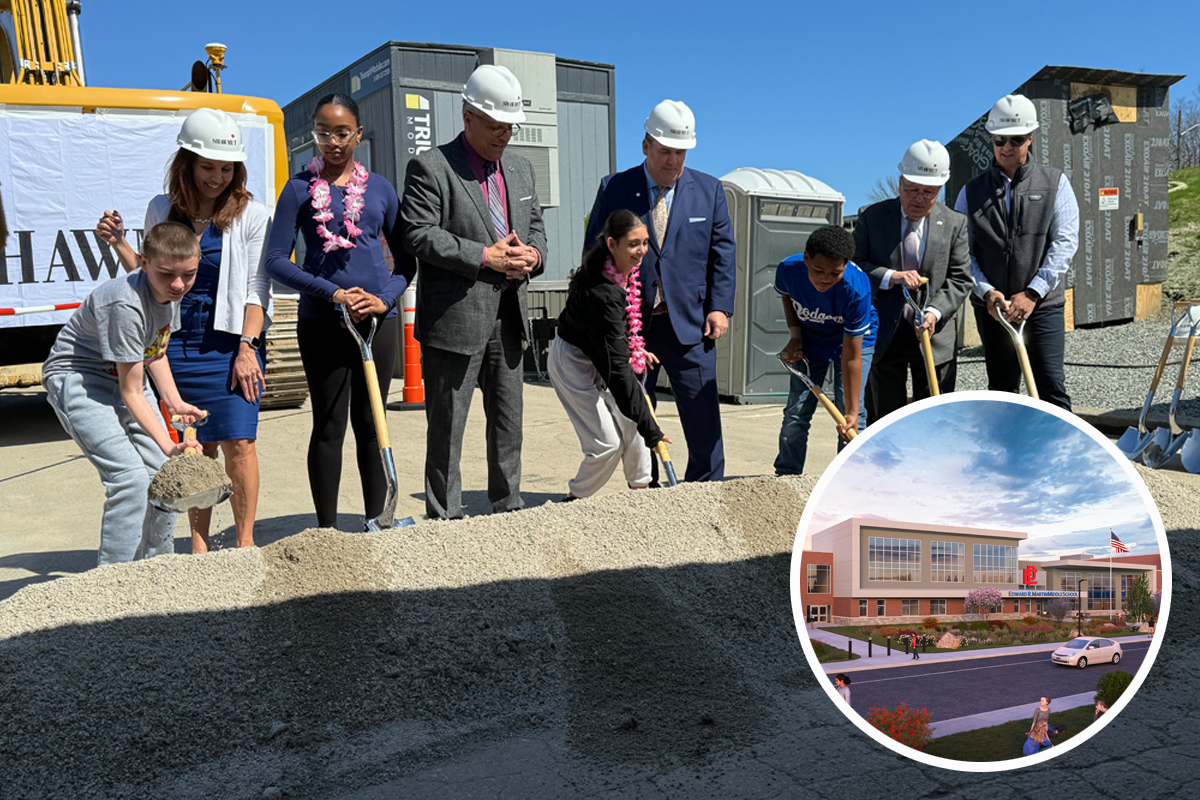 East Providence breaks ground for the new Martin Middle School and East Providence Preschool
